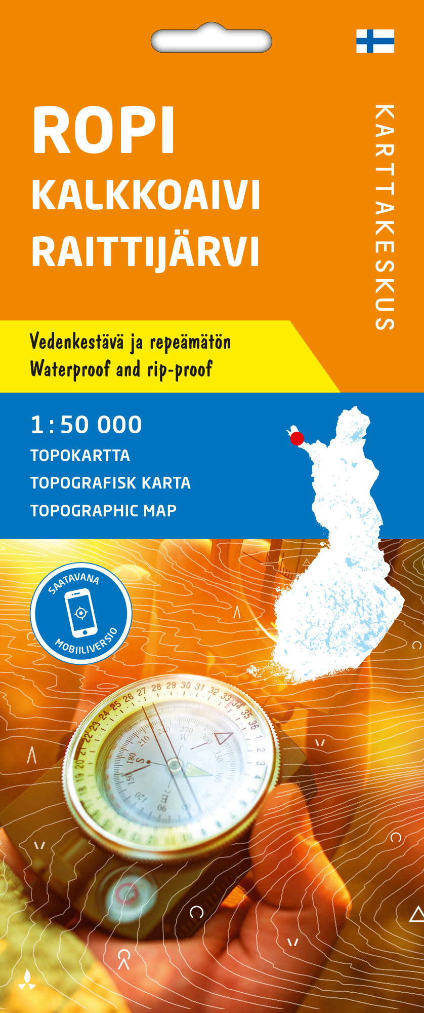 Hiking Map Ropi Kalkoaivi Raittijärvi (Lapland) Karttakeskus –  translation missing: Company Travel and hiking