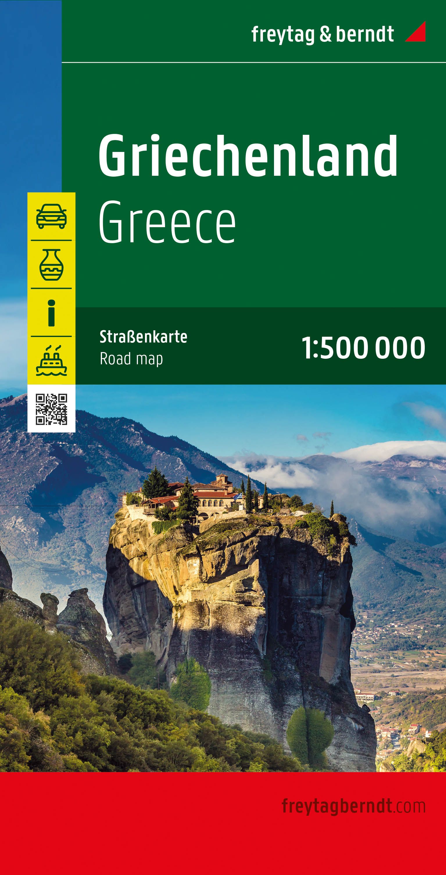 –　and　Freytag　Travel　Greece　Map　Road　maps　MapsCompany　500,000　Berndt　hiking