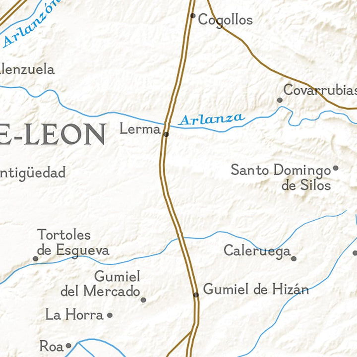 Hiking map n° 4003 - Camino de Santiago 2: Santo Domingo de la Calzada to Terradillos de los Templarios | National Geographic