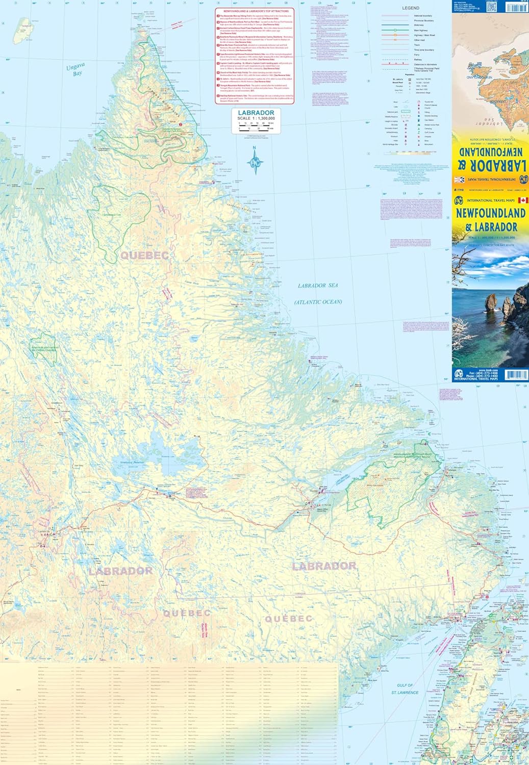 Travel map - Newfoundland &amp; Labrador | ITM