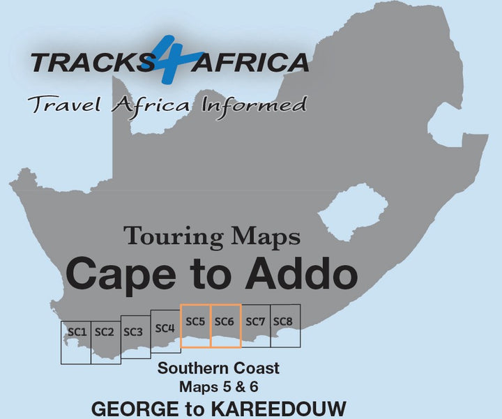 Waterproof tourist map - George to Kareedouw (South Africa) | Tracks4Africa