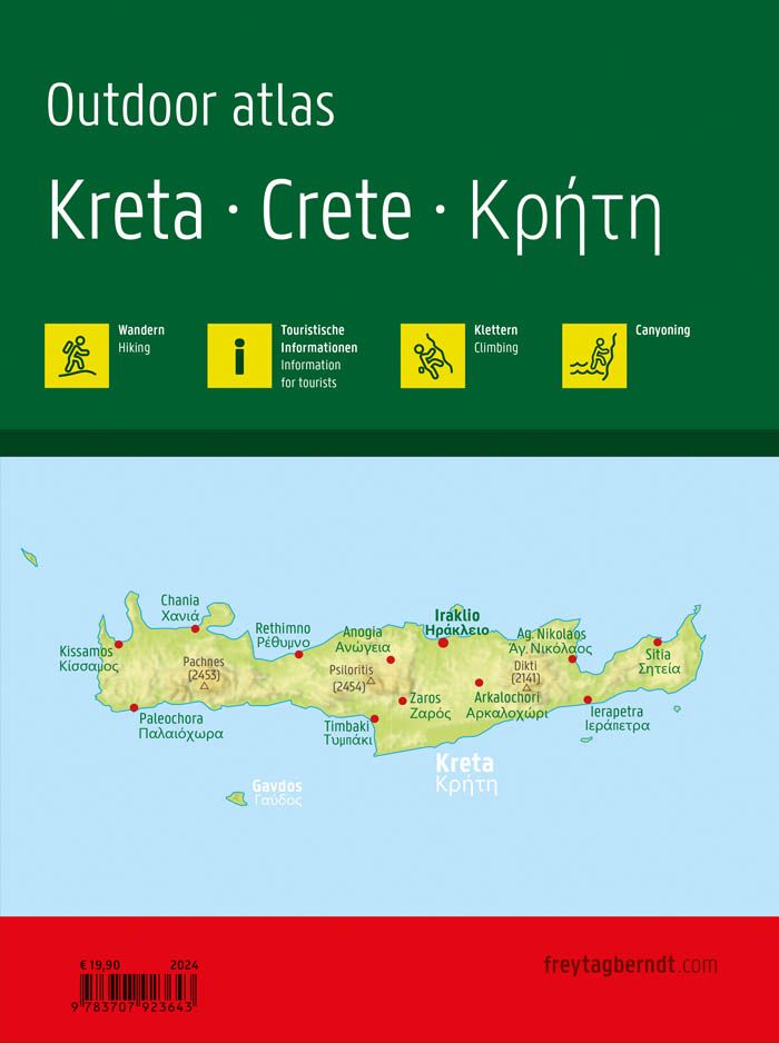 Hiking Atlas - Crete | Freytag &amp; Berndt