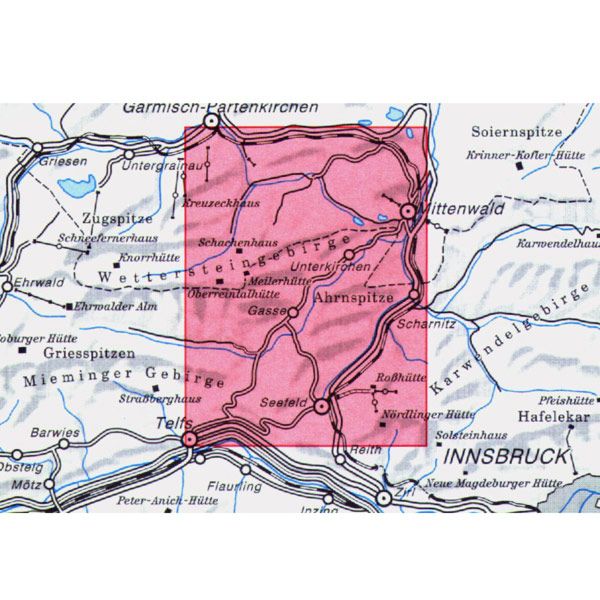 Hiking map # 4/3 - Wetterstein & Mieminger Massifs | Alpenverein