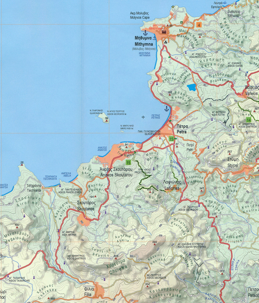 Hiking map - Lesbos | Anavasi