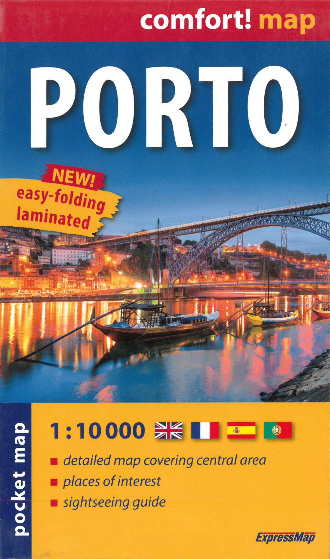 Mini laminated pocket map - Porto | Express Map
