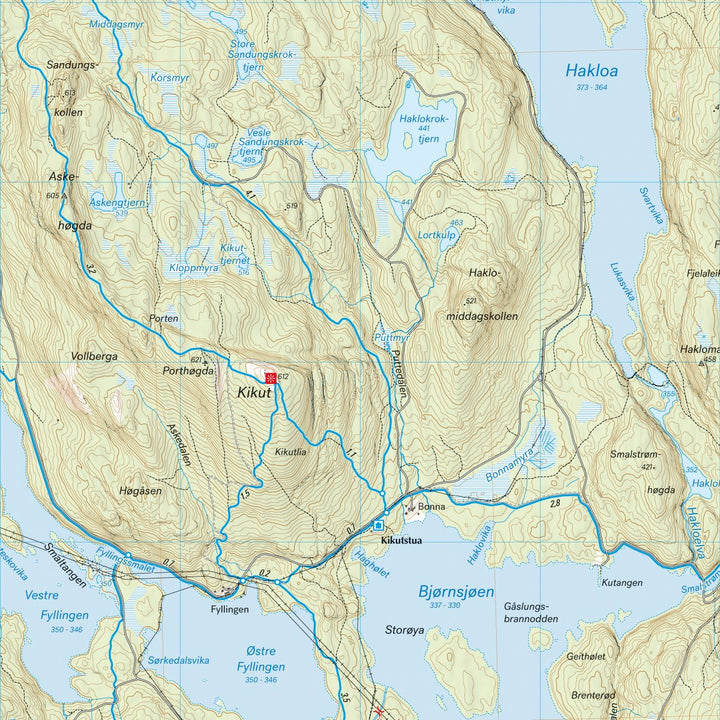 Hiking map - Oslo North - Stikart (Norway) | Calazo
