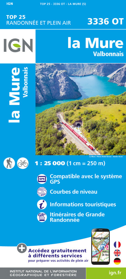 Top 25 map # 3336 OT - La Mure & Valbonnais (Alps) | IGN
