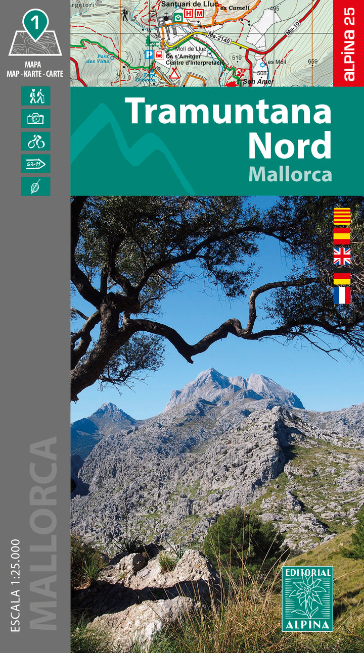 Hiking maps - North Tramuntana (Majorca, Balearic, Spain) | Alpina