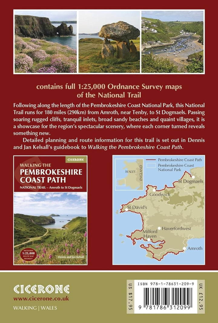 Carnet d'titinéraires (en anglais) - Pembrokeshire Coast Path | Cicerone guide de randonnée Cicerone 