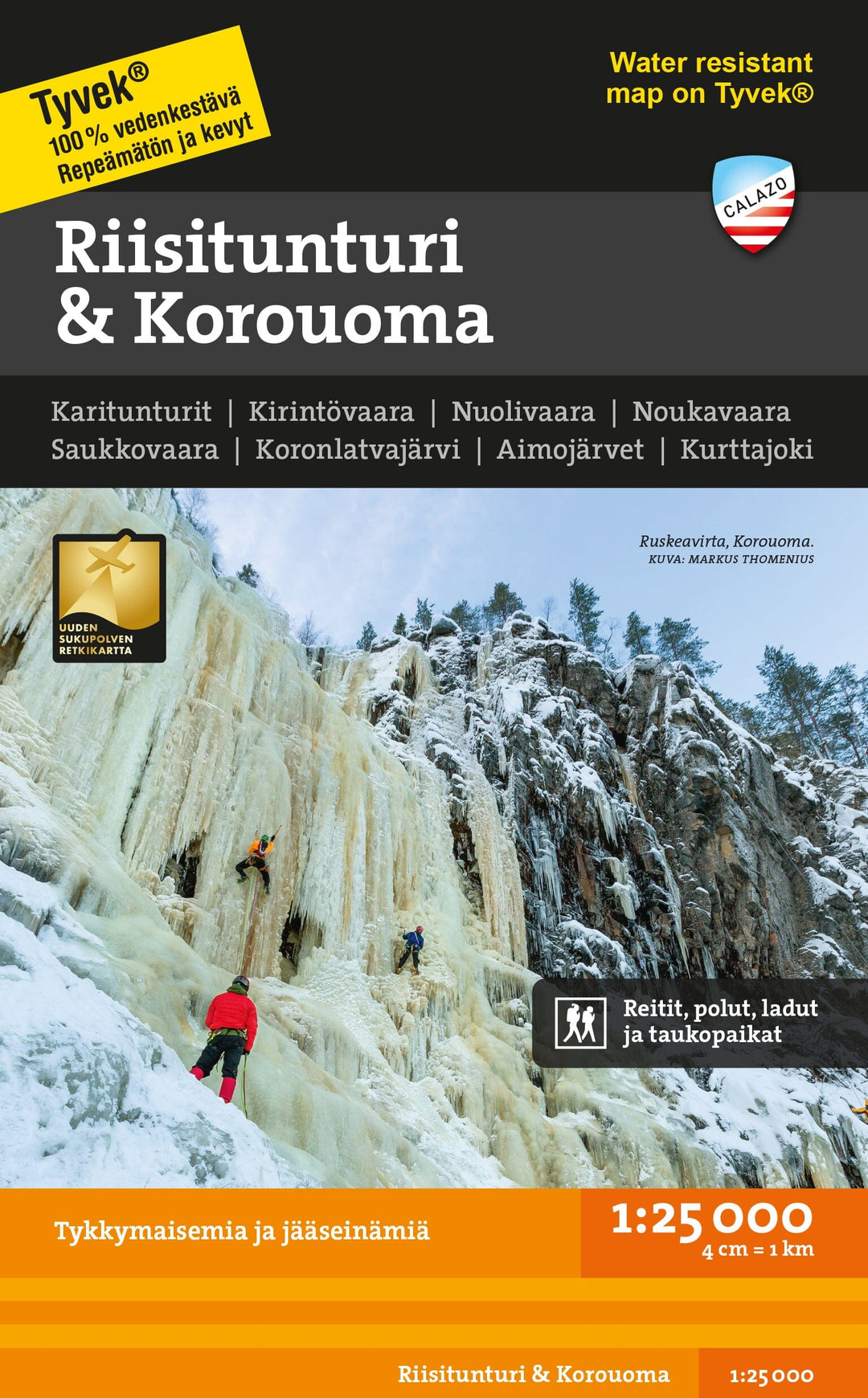 Carte de plein air - Riisitunturi Korouoma (Finlande) | Calazo carte pliée Calazo 