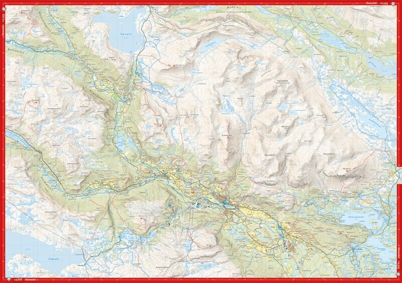 Carte de randonnée en montagne - Hemsedal (Norvège) | Calazo - Høyfjellskart carte pliée Calazo 