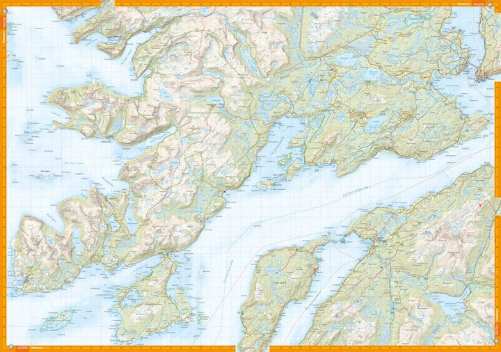Carte de randonnée - Senja (Norvège) | Calazo - 1/50 000 carte pliée Calazo 