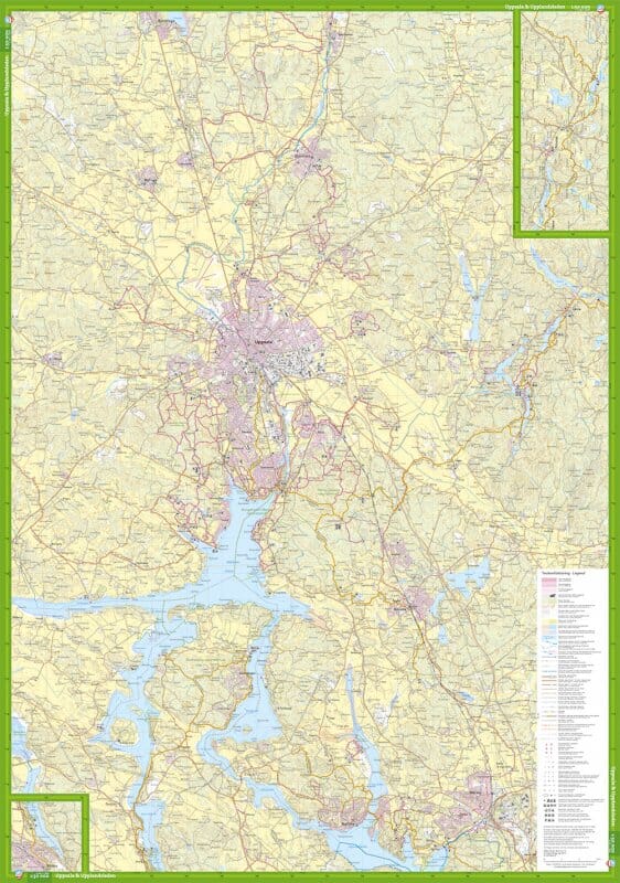 Carte de randonnée - Uppsala & Upplandsleden (Suède) | Calazo carte pliée Calazo 