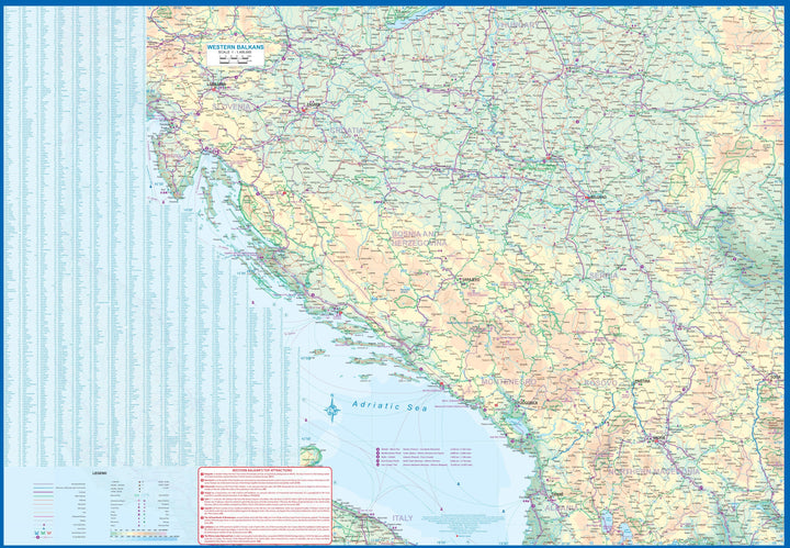 Carte de voyage - Kosovo & Balkans occidentaux | ITM carte pliée ITM 