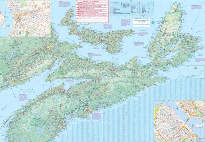 Carte de voyage - Provinces Maritimes (Canada) | ITM carte pliée ITM 