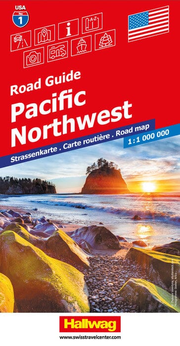 Carte routière n° 1 - USA Nord-Ouest | Hallwag carte pliée Hallwag 