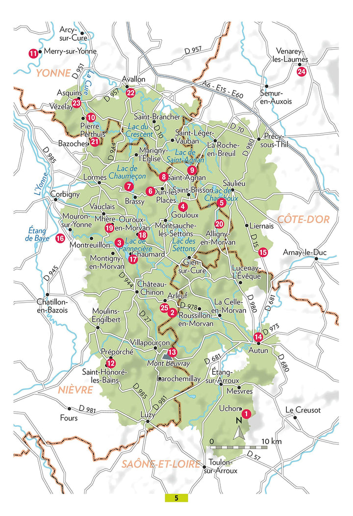 Guide de balades - Morvan | Glénat - P'tit Crapahut guide petit format Glénat 