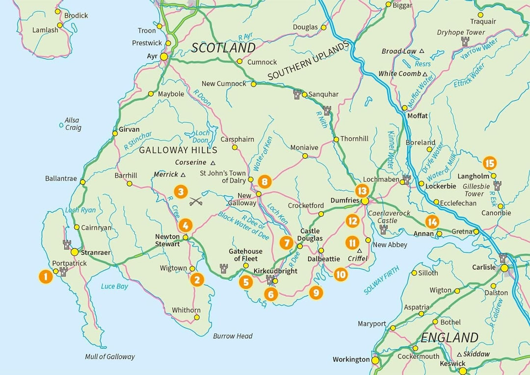 Guide de randonnées (en anglais) - Dumfries and Galloway short walks | Cicerone guide de randonnée Cicerone 