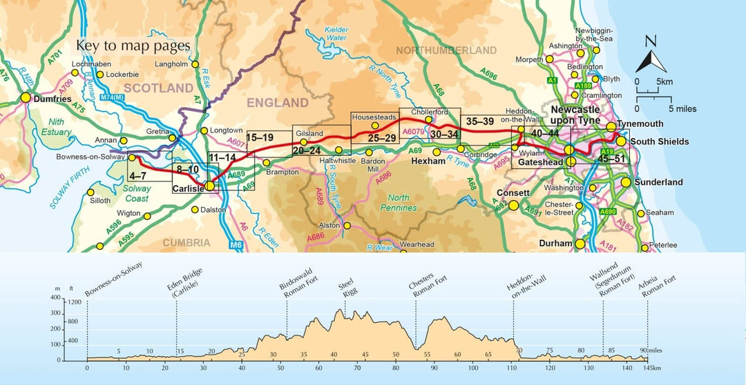 Guide de randonnées (en anglais) - Hadrian's Wall Path | Cicerone guide de randonnée Cicerone 