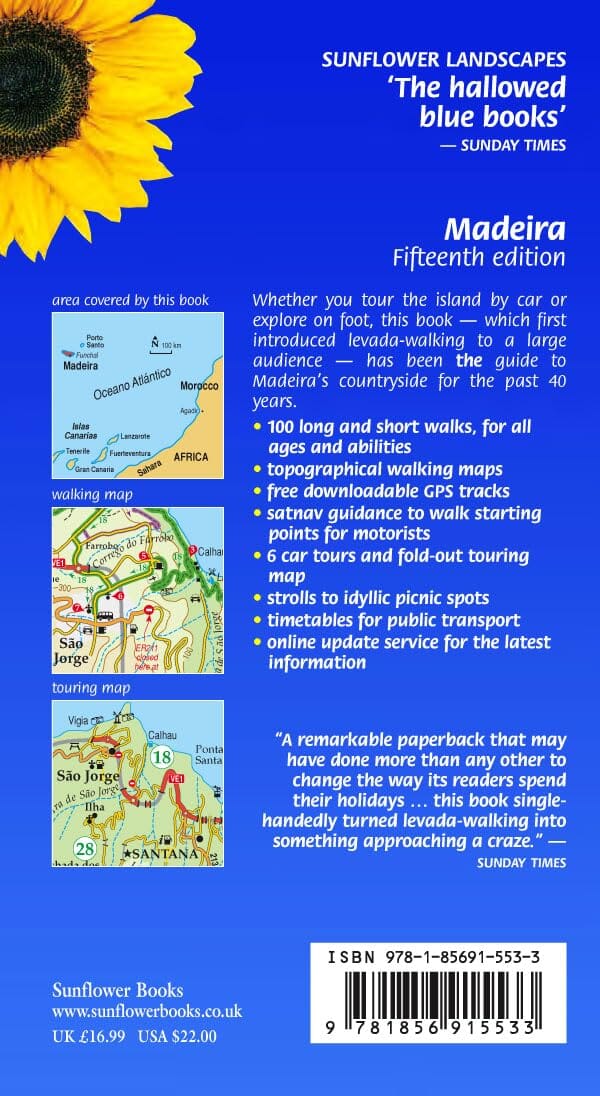 Guide de randonnées (en anglais) - Madeira | Sunflower guide de randonnée Sunflower 