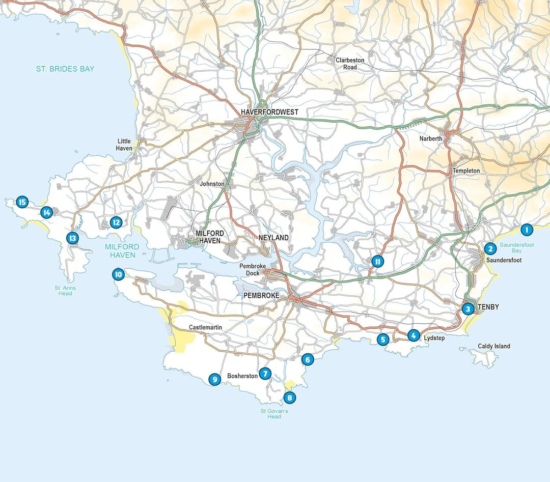 Guide de randonnées (en anglais) - Short Walks in Pembrokeshire : Tenby and the south | Cicerone guide de randonnée Cicerone 