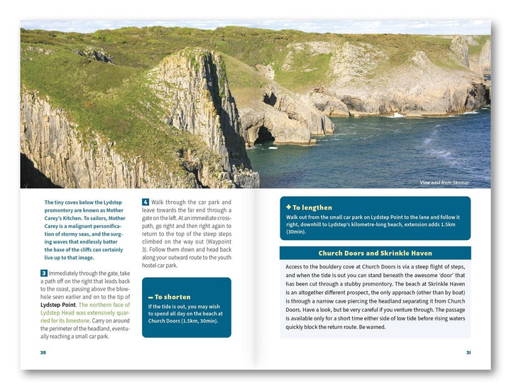 Guide de randonnées (en anglais) - Short Walks in Pembrokeshire : Tenby and the south | Cicerone guide de randonnée Cicerone 