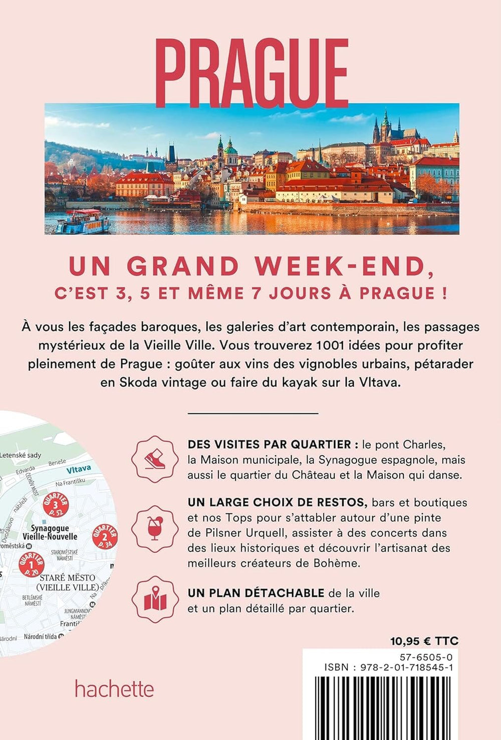 Guide de voyage de poche - Un Grand Week-end à Prague - Édition 2024 | Hachette guide de voyage Hachette 