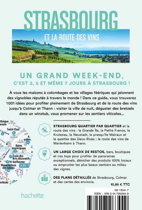 Guide de voyage de poche - Un Grand Week-end à Strasbourg et la Route des vins - Édition 2024| Hachette guide de voyage Hachette 