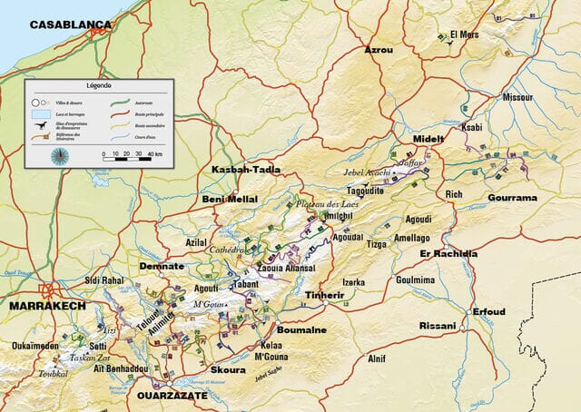 Guide Gandini - Pistes du Haut Atlas, nouveaux itinéraires (Maroc) - Tome 12 guide de voyage Extrem'Sud - Guides Gandini 