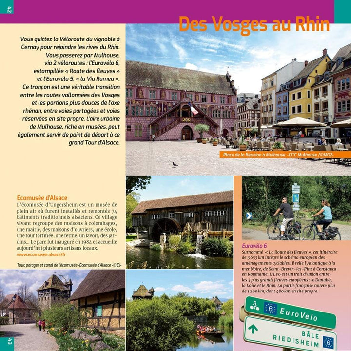 Guide vélo - Alsace à vélo - Le tour + variantes | Chamina guide vélo Chamina 