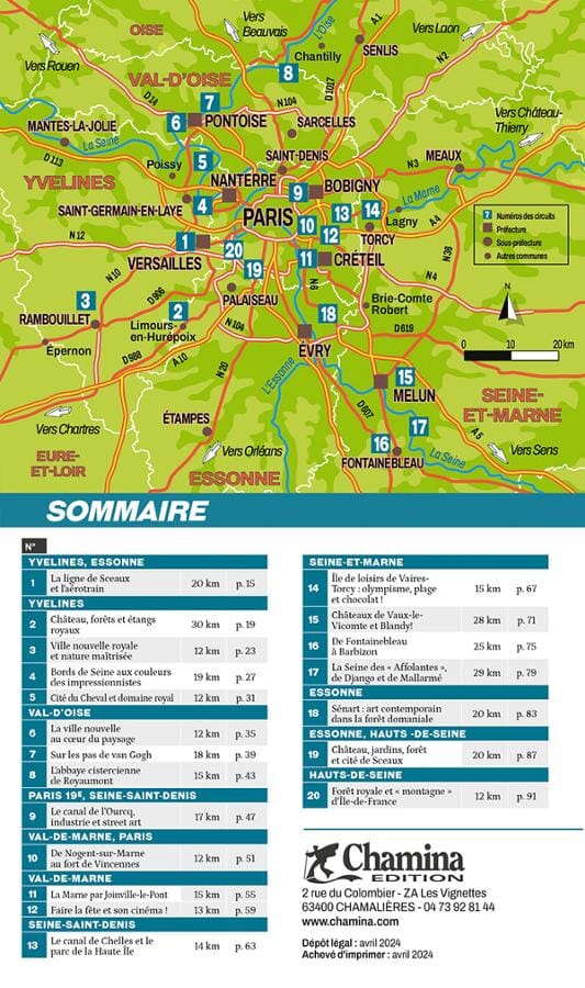 Guide vélo - Boucles à vélo : Ile-de-France | Chamina guide vélo Chamina 