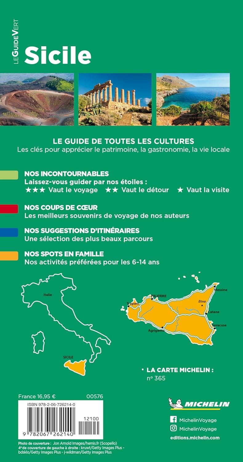 Guide Vert - Sicile - Édition 2024 | Michelin guide de voyage Michelin 