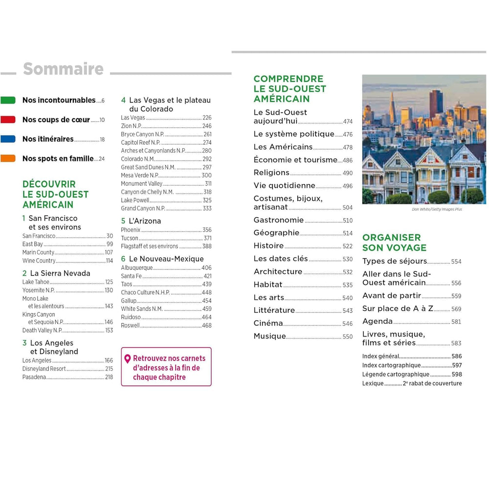 Guide Vert - Sud-Ouest Américain (avec Los Angeles et San Francisco) - Édition 2024 | Michelin guide de voyage Michelin 