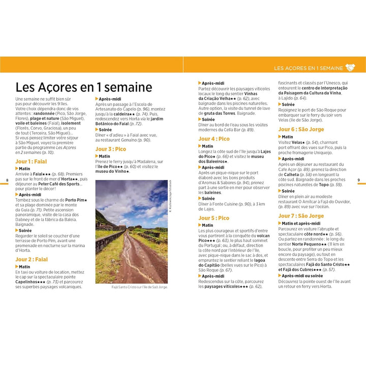 Guide Vert Week & GO - Açores + plan - Édition 2024 | Michelin guide de voyage Michelin 