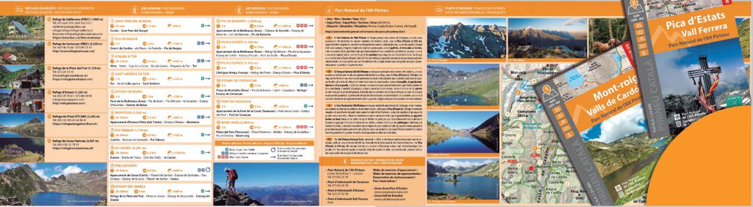 Lot de 2 cartes de randonnée - Pic d'Estats & Mont-Roig (Pyrénées catalanes) | Alpina carte pliée Editorial Alpina 