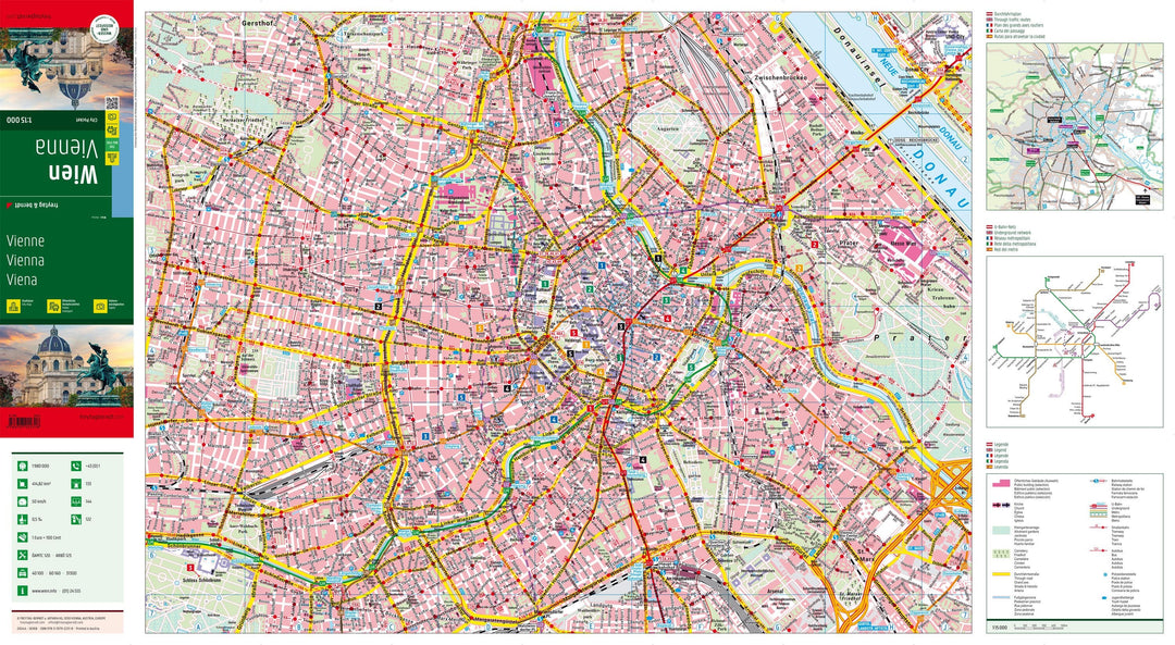 Plan de poche - Vienne (Autriche) | Freytag & Berndt carte pliée Freytag & Berndt 