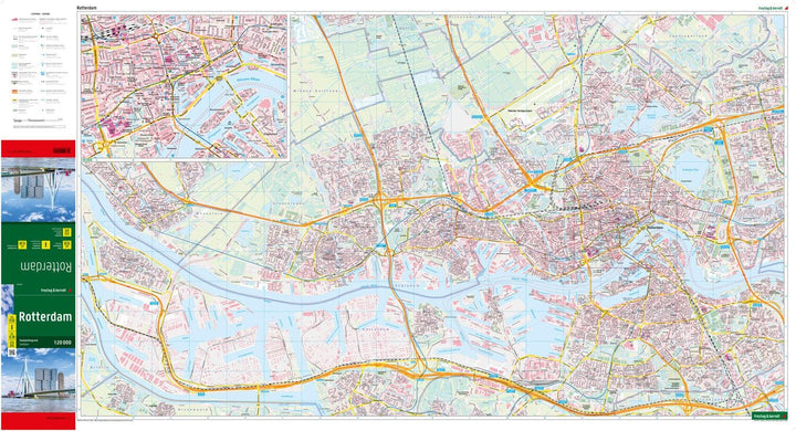 Plan détaillé - Rotterdam | Freytag & Berndt carte pliée Freytag & Berndt 