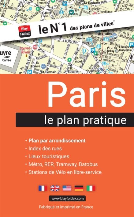 Plan pratique - Paris par arondissement | Blay Foldex carte pliée Blay Foldex 