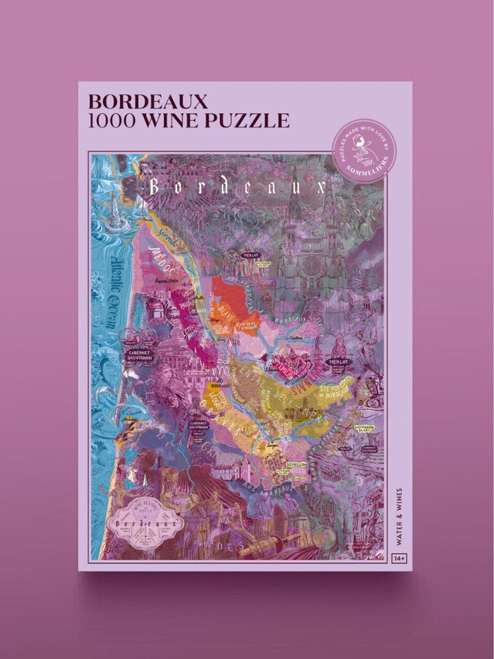 Puzzle de 1000 pièces - Les vins de Bordeaux (48 x 68 cm) puzzle Water & Wines 