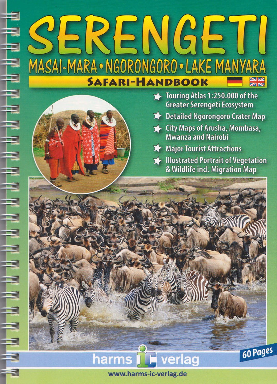 Atlas de cartes : Serengeti, Ngorongoro, Masai Mara, Lac Manyara (Tanzanie) | Harms Verlag atlas Harms Verlag 