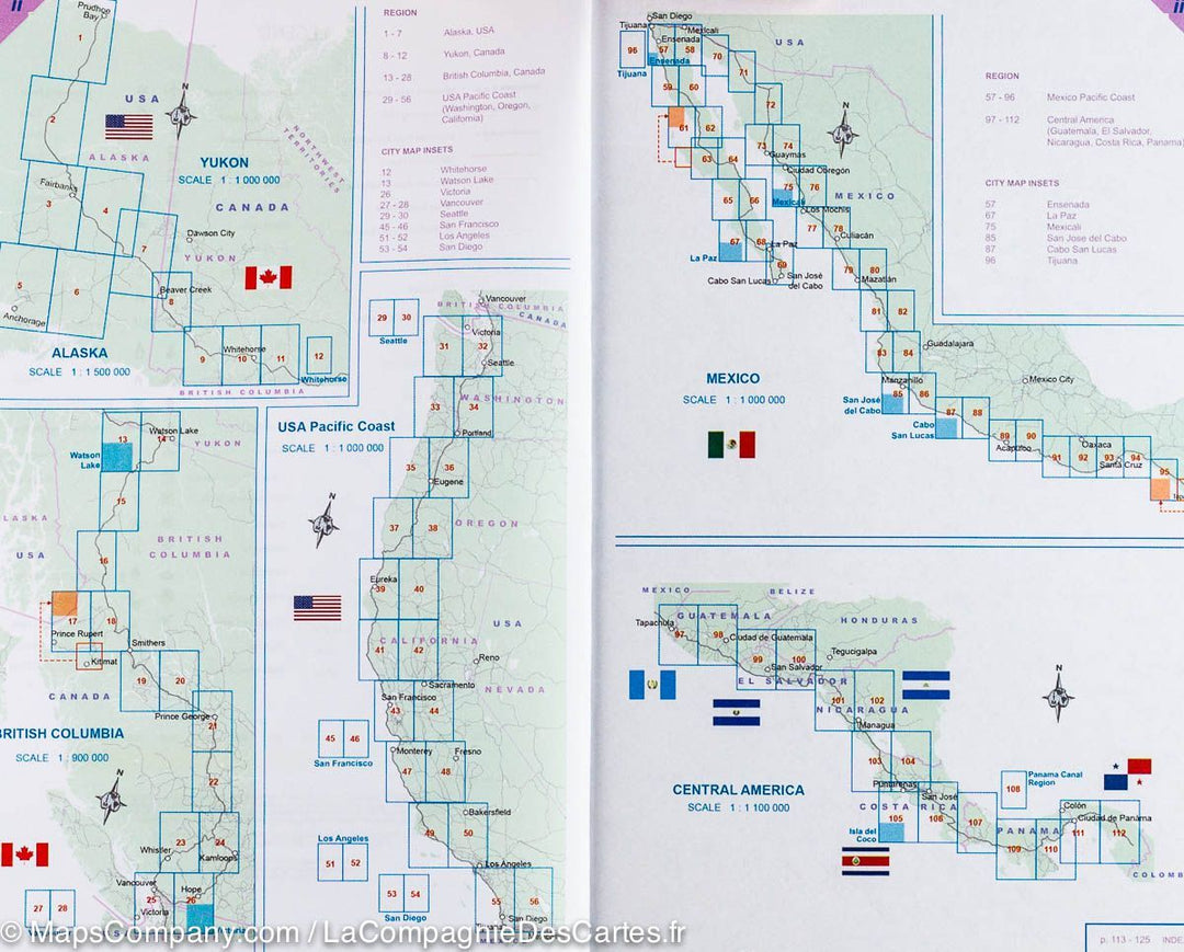 Atlas routier de poche &#8211; Panaméricaine Nord | ITM - La Compagnie des Cartes