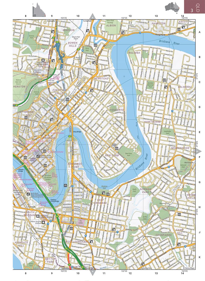 Atlas routier de l'Australie  - 25,2 cm x 34,5 cm | Hema Maps - La Compagnie des Cartes