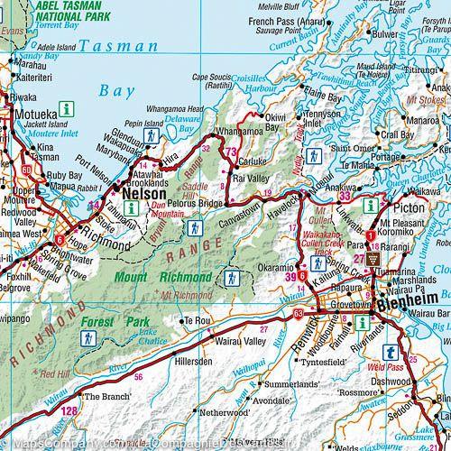 Atlas routier - Nouvelle Zélande (moyen format) | Hema Maps - La Compagnie des Cartes