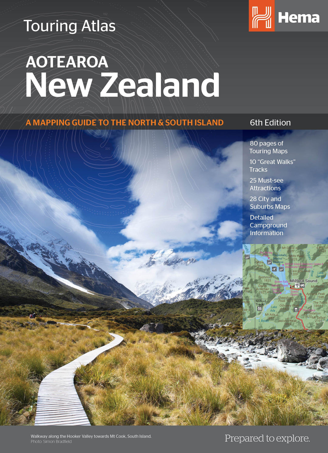 Atlas routier - Nouvelle Zélande (moyen format) | Hema Maps atlas Hema Maps 