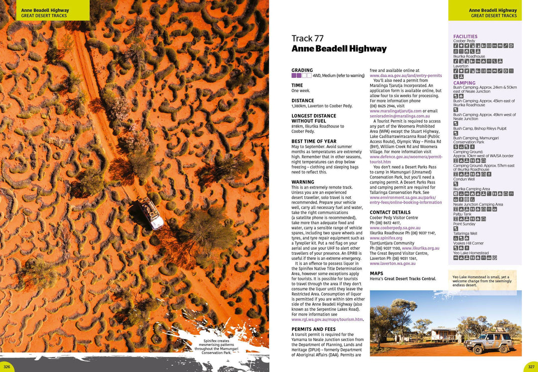 Atlas routier spécial 4 x 4 - Australie (TOP 100 des excursions) | Hema Maps atlas Hema Maps 
