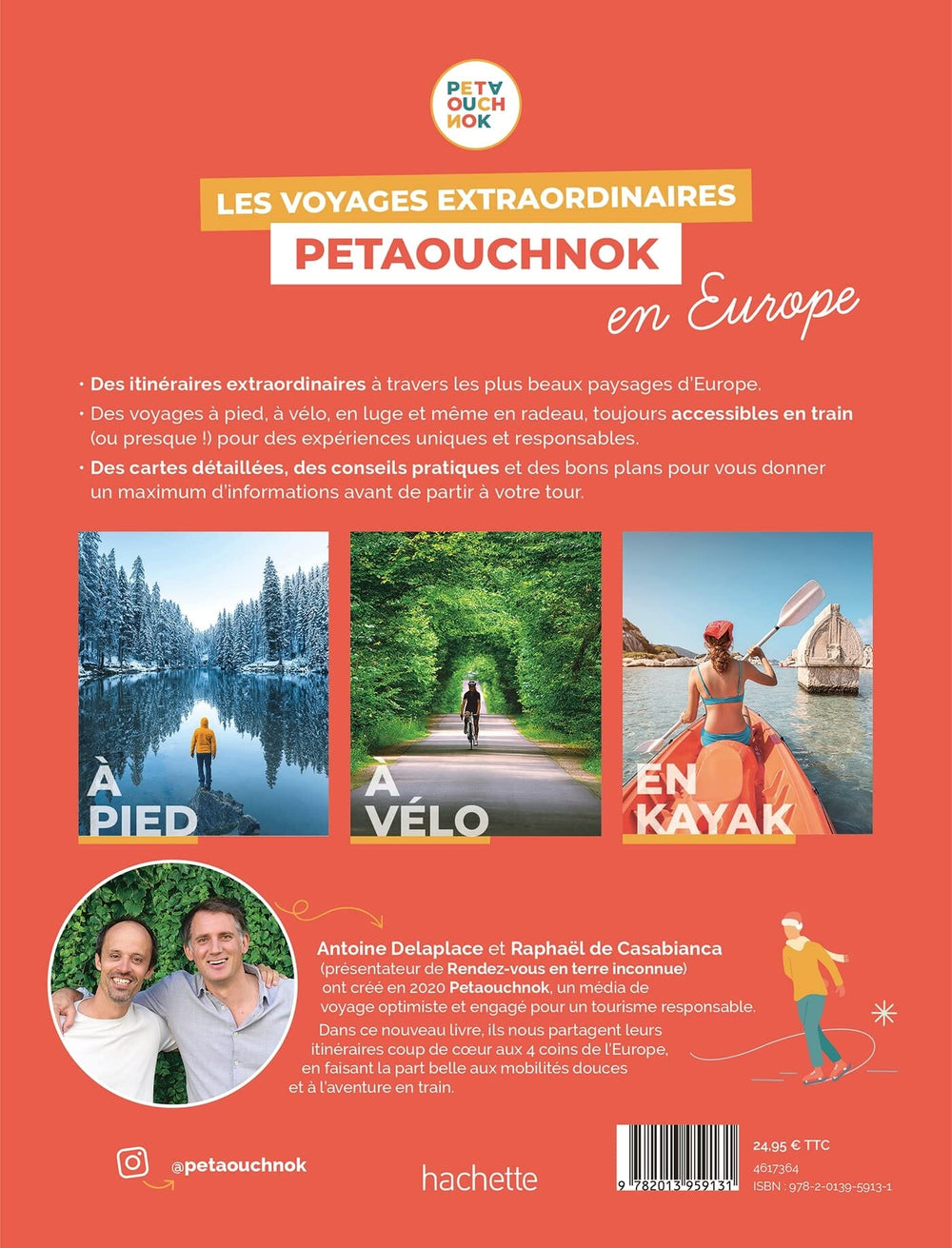 Beau livre - Les voyages extraordinaires de Petaouchnok en Europe : Explorez l'Europe à pied, à vélo, en kayak | Hachette beau livre Hachette 