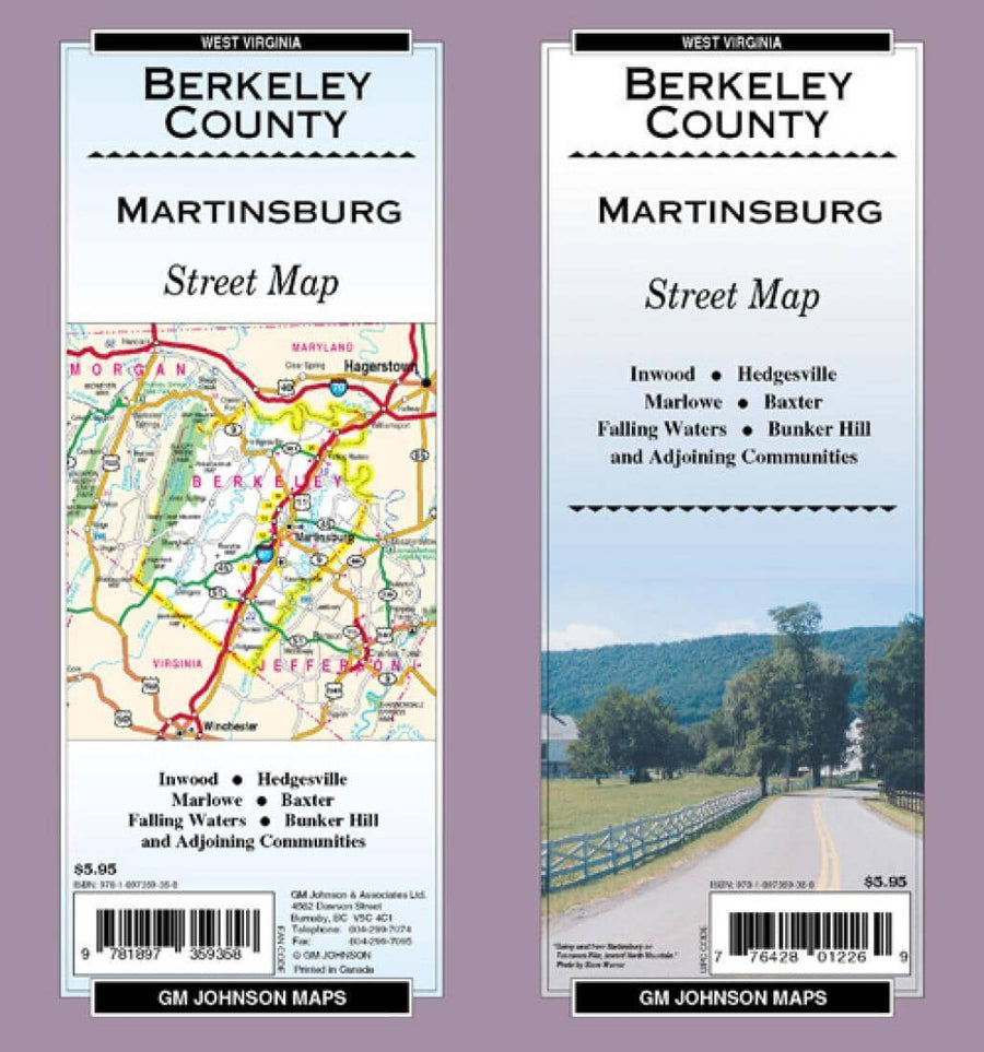 Berkeley County and Martinsburg - West Virginia | GM Johnson Road Map 
