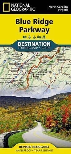 Blue Ridge Parkway Destination Map (North Carolina, Virginia) | National Geographic