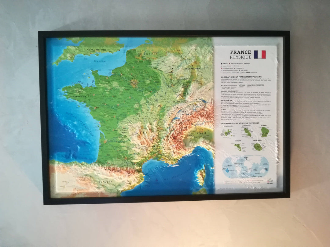 Frame for 3D Raised Relief Map (41 x 61 cm) | 3D MAP