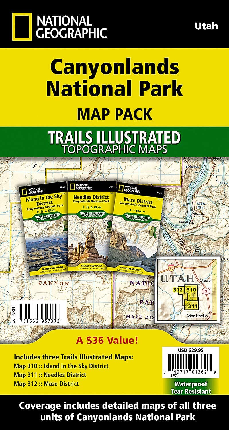 Canyonlands National Park [Map Pack Bundle] | National Geographic carte pliée 